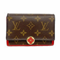 Louis Vuitton Wallet Monogram Portefeuille Flor Compact Coquelicot