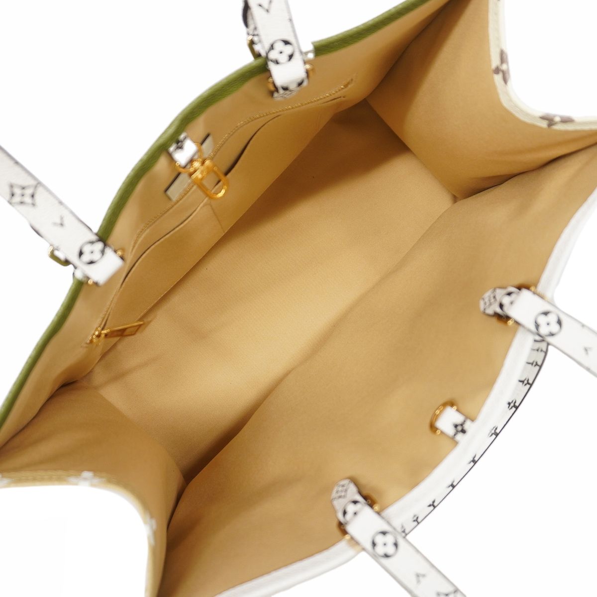 Louis Vuitton Tote Bag Monogram Giant On The Go GM Khaki White 2-Way — view 4