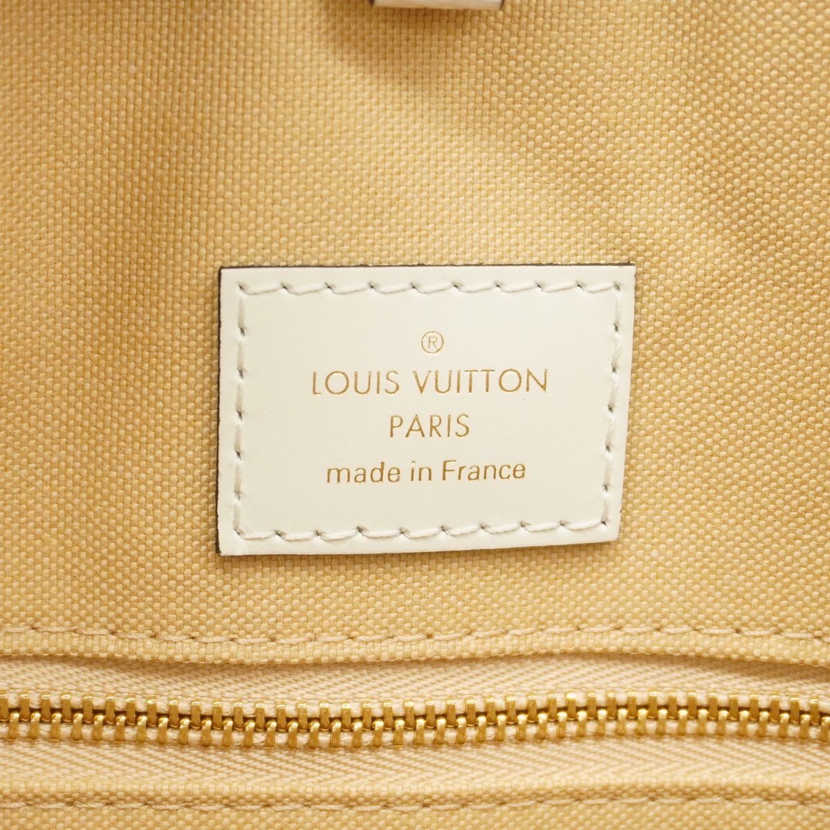 Louis Vuitton Tote Bag Monogram Giant On The Go GM Khaki White 2-Way — view 5