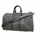 Louis Vuitton Boston Bag Damier Graphite Keepall Bandouliere 45 Black