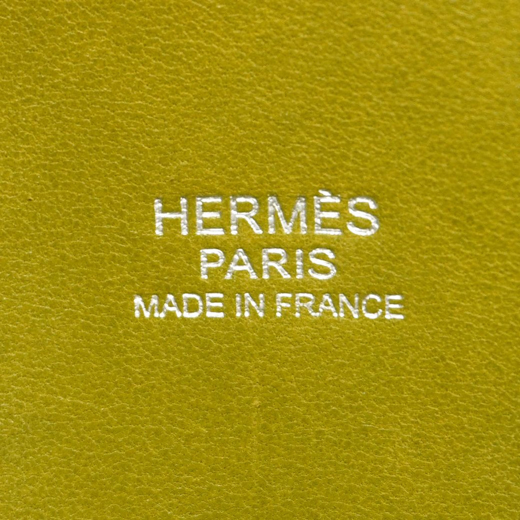 Hermes Handbag Bolide 31 Taurillon Clemence Anse Green Silver 2-Way Bag — view 5