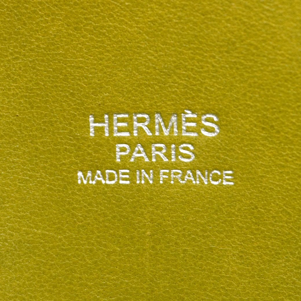Hermes Handbag Bolide 31 Taurillon Clemence Anse Green Silver 2-Way Bag — view 5