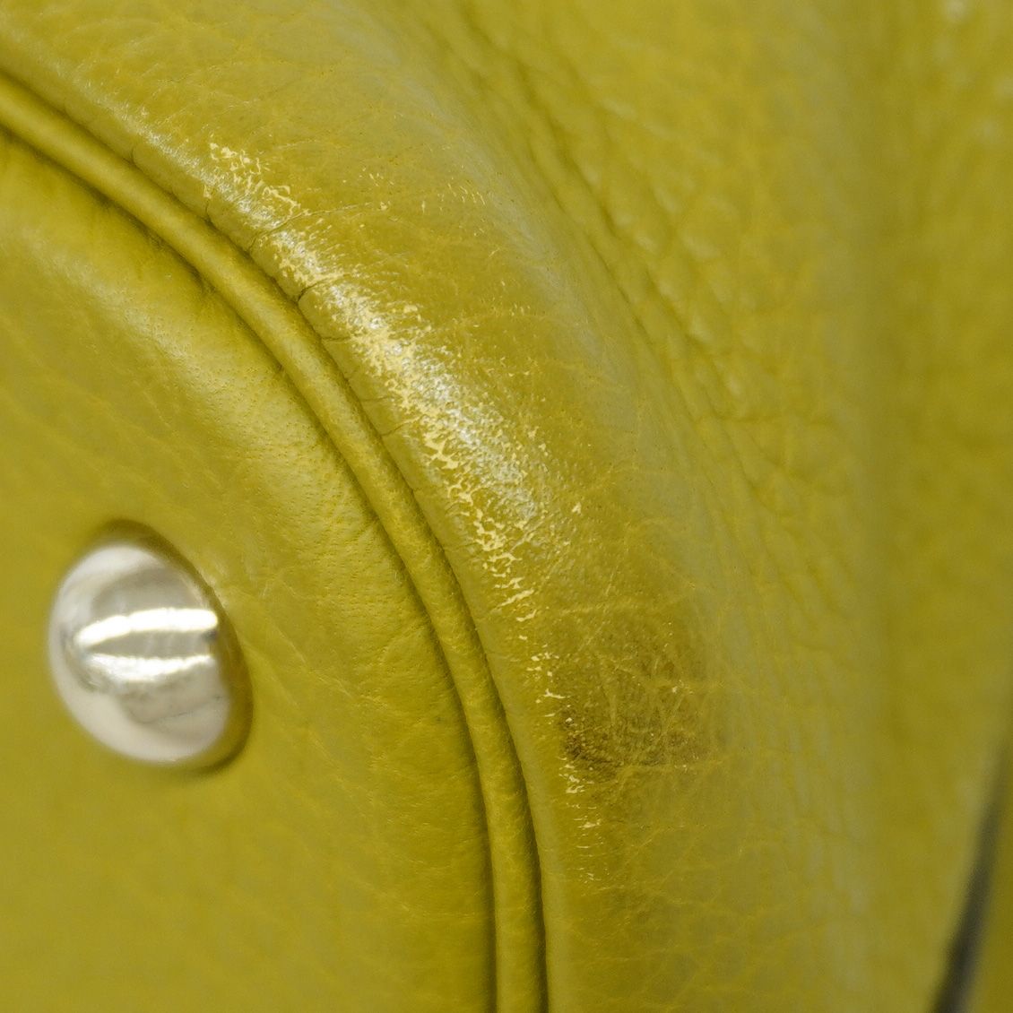 Hermes Handbag Bolide 31 Taurillon Clemence Anse Green Silver 2-Way Bag — view 6