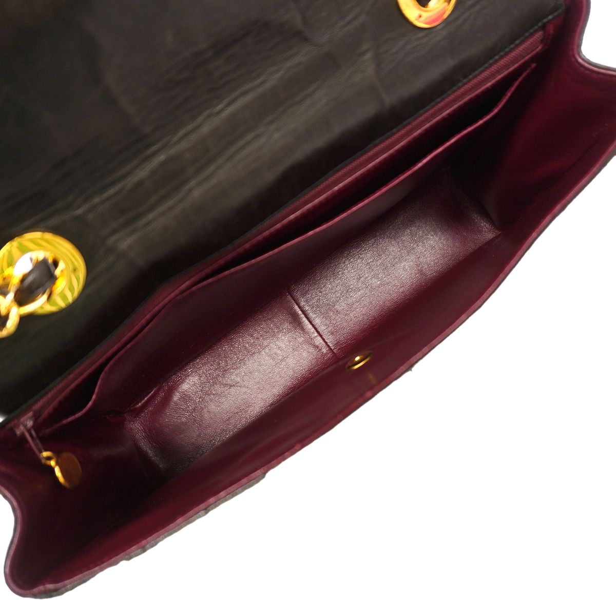 Chanel Shoulder Bag Mademoiselle Lambskin Black Gold — view 4