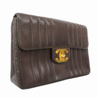 Chanel Shoulder Bag Mademoiselle Lambskin Black Gold — view 2