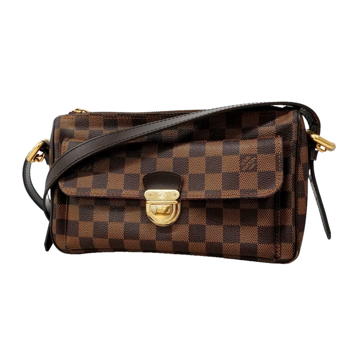 Louis Vuitton Shoulder Bag Damier Ravello GM Ebene