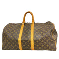 Louis Vuitton Boston Bag Monogram Keepall 50 Brown