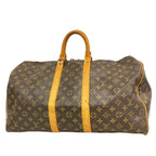 Louis Vuitton Boston Bag Monogram Keepall 50 Brown
