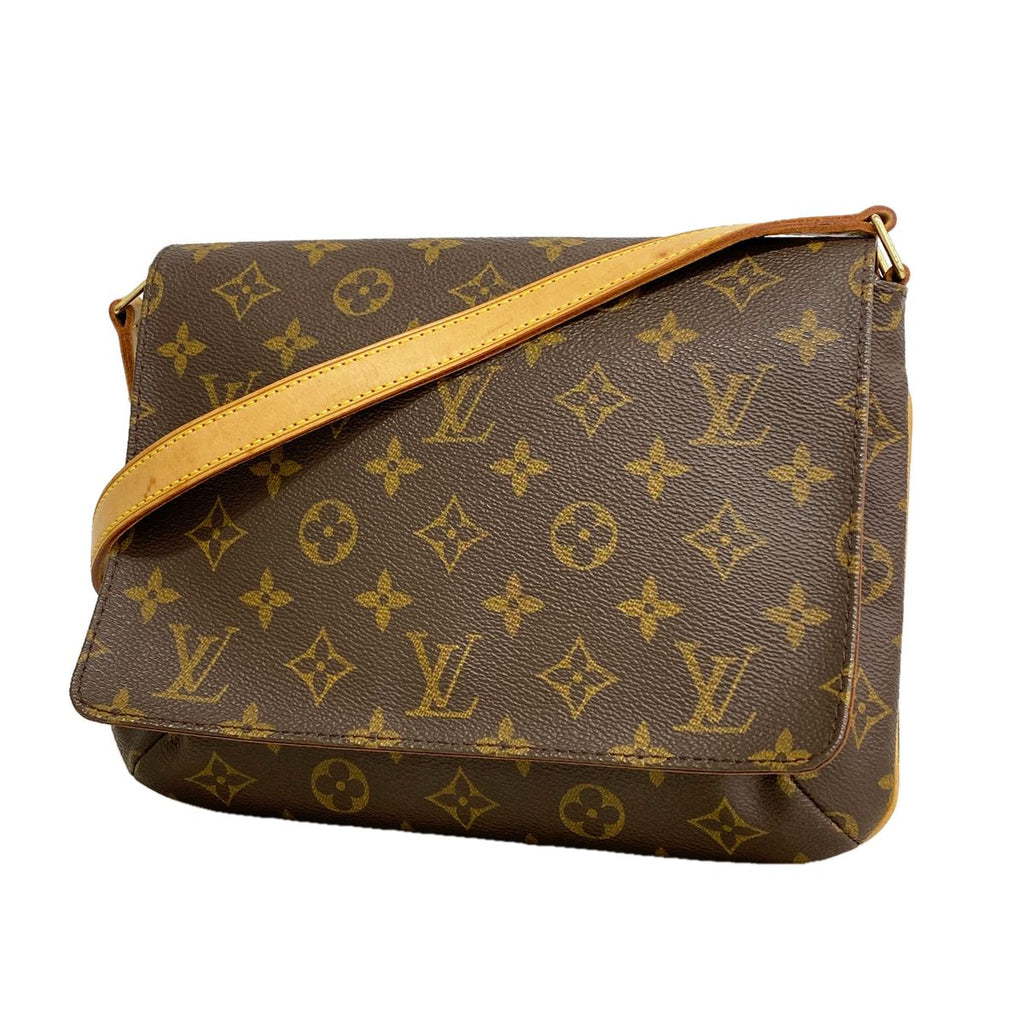 Louis Vuitton Shoulder Bag Monogram Musette Tango Short Strap Brown
