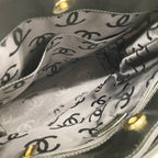 Chanel Tote Bag Wild Stitch Leather Black Gold — view 4