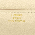 Hermes Wallet on Chain Constance to Go Evercolor Craie Gold Shoulder Bag — view 5