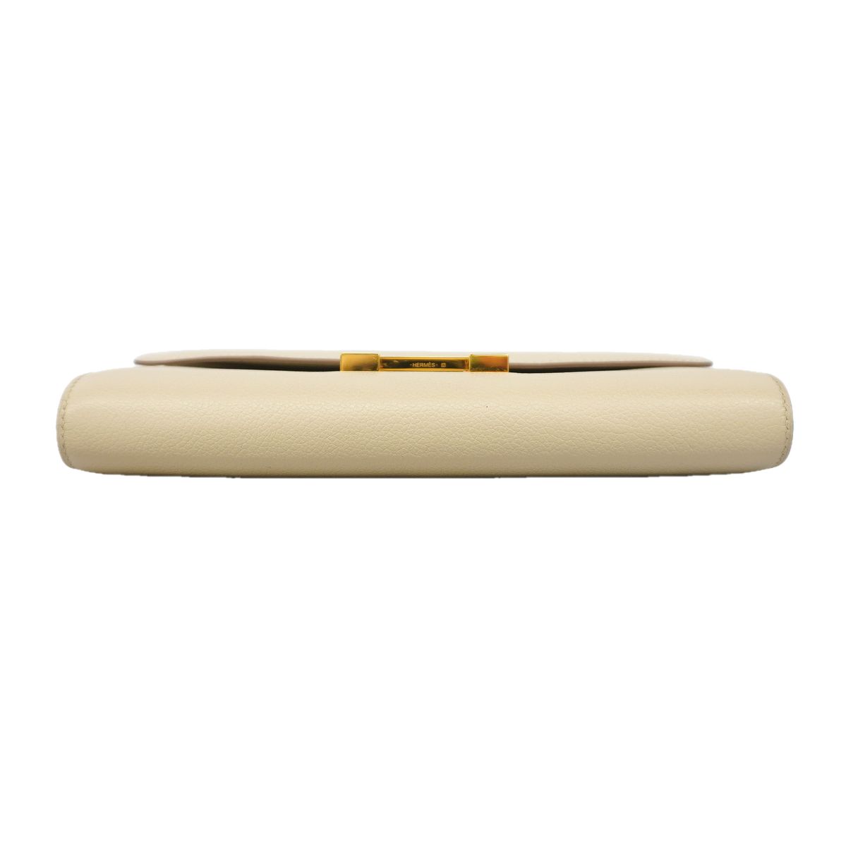 Hermes Wallet on Chain Constance to Go Evercolor Craie Gold Shoulder Bag — view 3