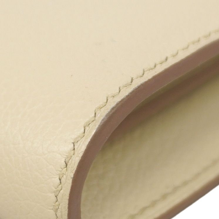 Hermes Wallet on Chain Constance to Go Evercolor Craie Gold Shoulder Bag — view 6