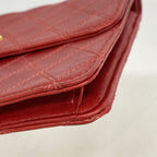 Chanel Pouch Bicolor Leather Red Gold — view 6