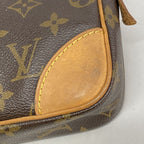 Louis Vuitton Clutch Monogram Marly Dragonne GM Brown — view 6
