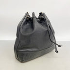 Chanel Shoulder Bag Triple Coco Caviar Leather Black Gold — view 2