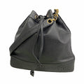 Chanel Shoulder Bag Triple Coco Caviar Leather Black Gold