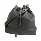 Chanel Shoulder Bag Triple Coco Caviar Leather Black Gold
