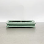 Chanel Wallet on Chain Quilted Lambskin Light Green Champagne Gold Shoulder Bag — view 3