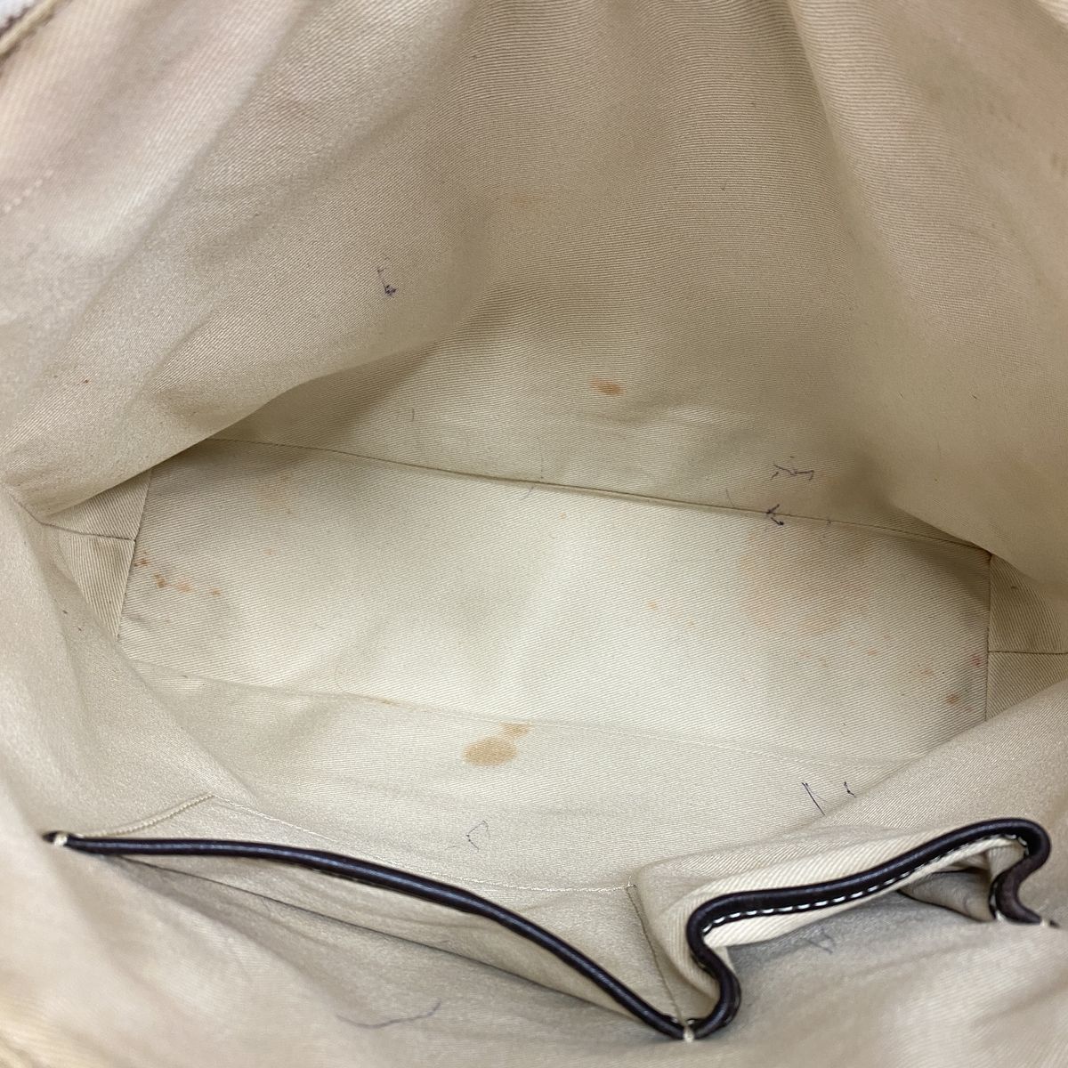Celine Tote Bag Macadam Leather Ivory Gold — view 4