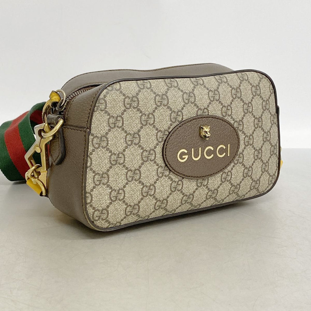 Gucci Shoulder Bag GG Supreme Neo Vintage Brown Gold — view 2