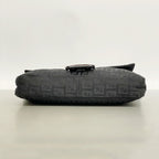 Fendi Handbag Zucchino Mamma Bucket Nylon Canvas Black Silver — view 3