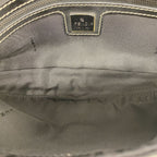Fendi Handbag Zucchino Mamma Bucket Nylon Canvas Black Silver — view 4