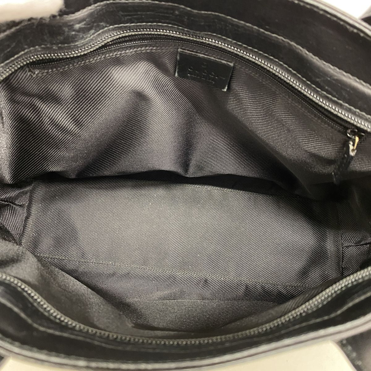 Gucci Tote Bag GG Canvas Black Beige Champagne Gold — view 4