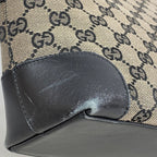 Gucci Tote Bag GG Canvas Black Beige Champagne Gold — view 6