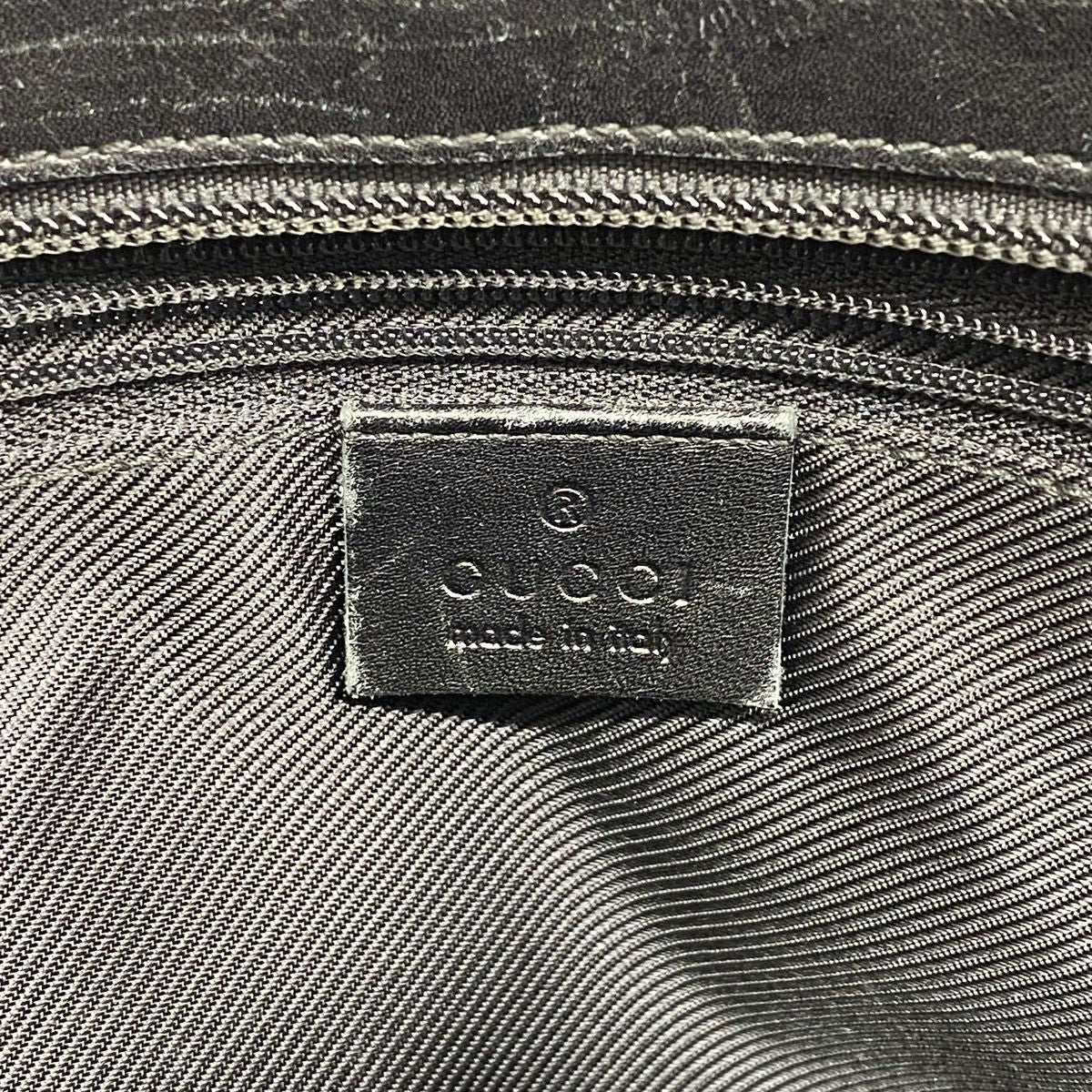 Gucci Tote Bag GG Canvas Black Beige Champagne Gold — view 5