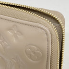 Louis Vuitton Wallet Monogram Embossed Zippy Taupe — view 6