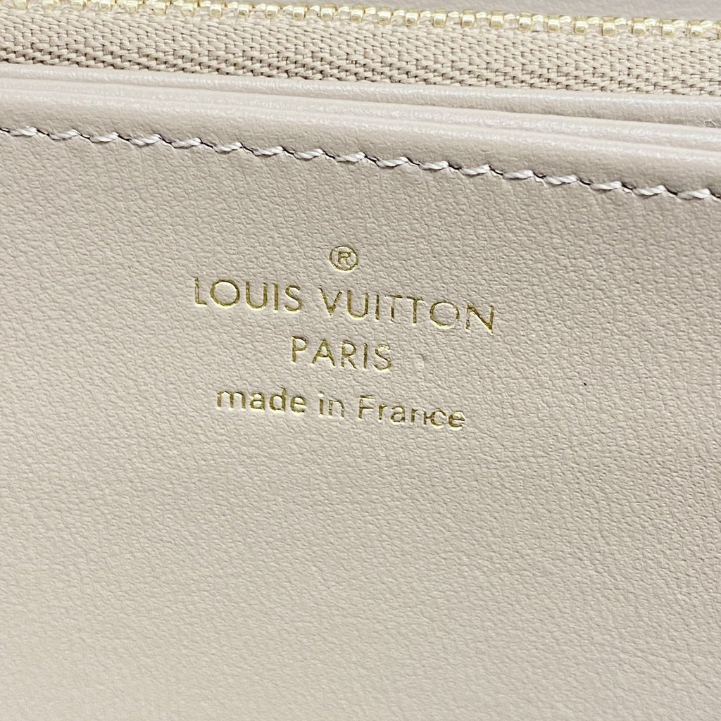 Louis Vuitton Wallet Monogram Embossed Zippy Taupe — view 4