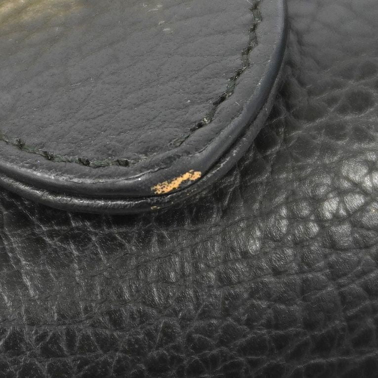 Gucci Handbag Interlocking G Leather Black Champagne Gold 2-Way Bag — view 7