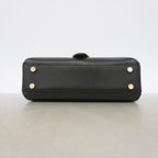 Gucci Handbag Interlocking G Leather Black Champagne Gold 2-Way Bag — view 3