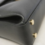 Gucci Handbag Interlocking G Leather Black Champagne Gold 2-Way Bag — view 6