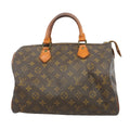 Louis Vuitton Handbag Monogram Speedy 30 Brown