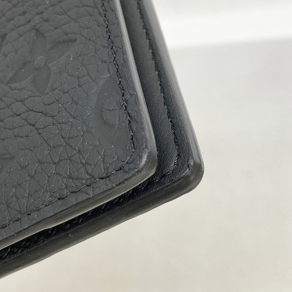 Louis Vuitton Card Case Taurillon Pocket Organizer Black — view 6