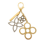 Louis Vuitton Key Holder Charm Bijou Sac Tapage Gold Silver