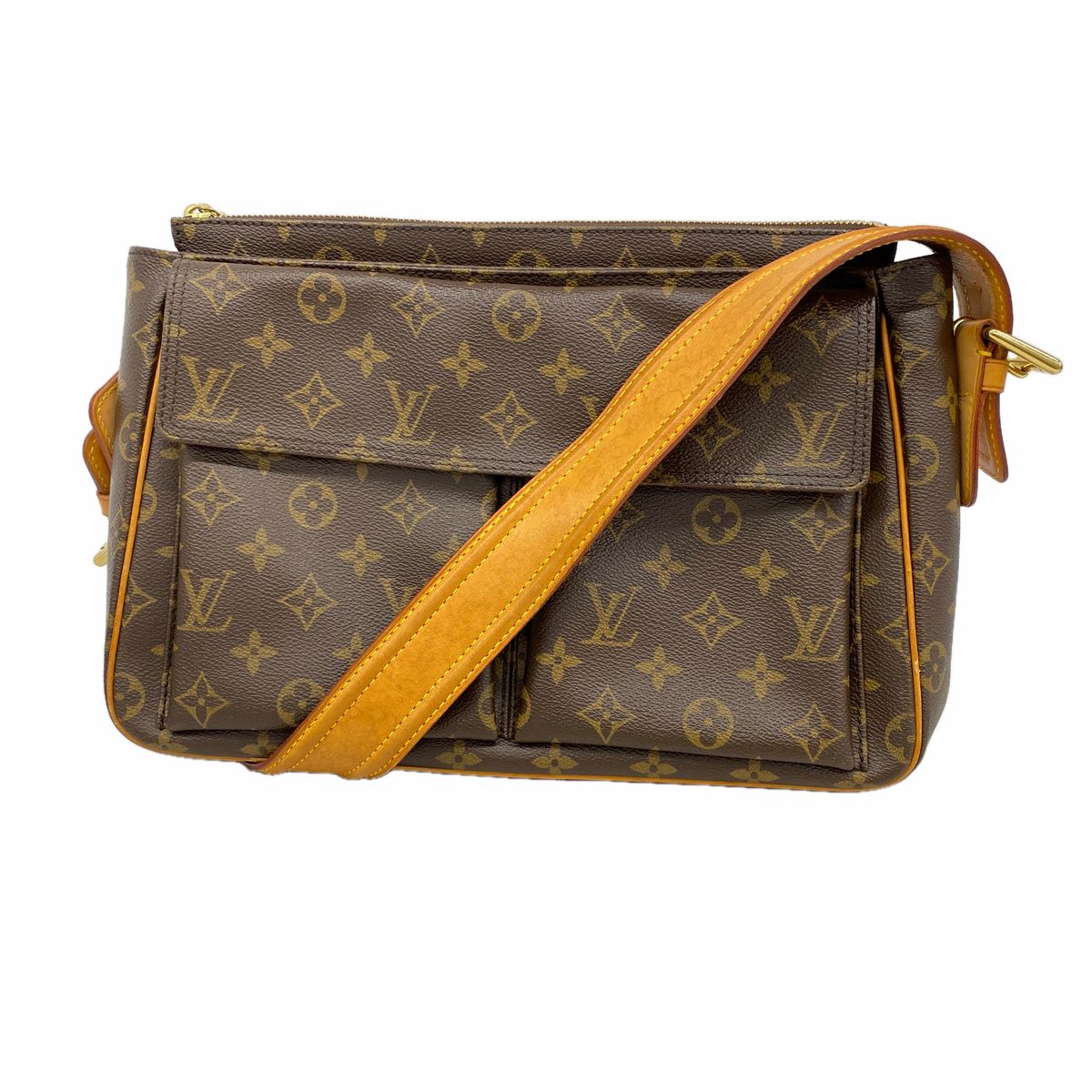 Louis Vuitton Shoulder Bag Monogram Viva-Cite GM Brown