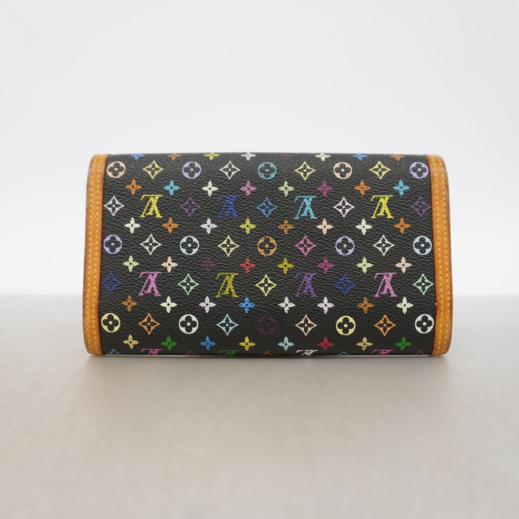 Louis Vuitton Trifold Wallet Monogram Multicolor Porte Tresor International Noir — view 7