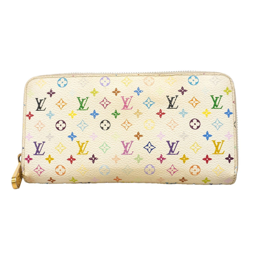 Louis Vuitton Wallet Monogram Multicolor Zippy Blanc Rich