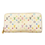 Louis Vuitton Wallet Monogram Multicolor Zippy Blanc Rich
