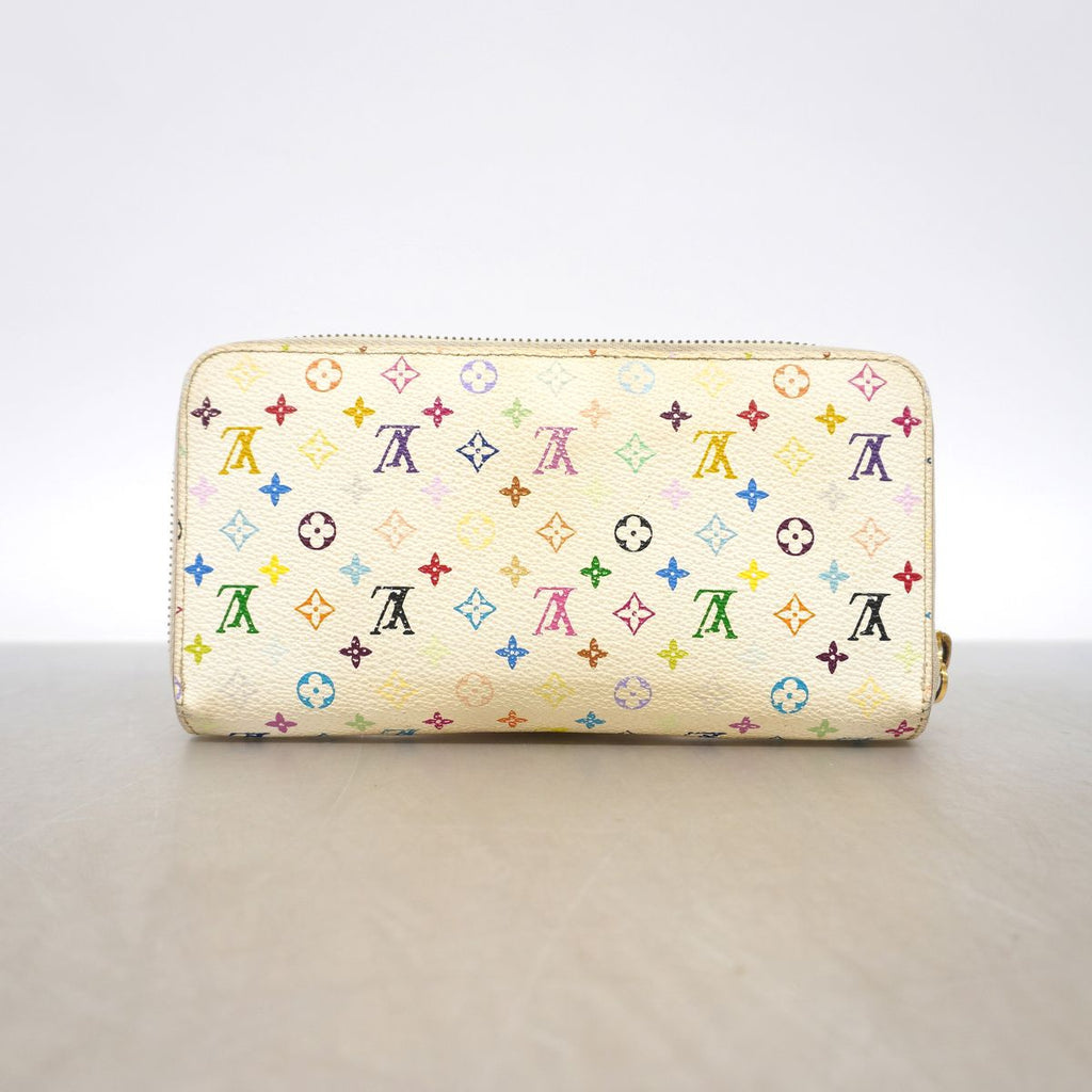 Louis Vuitton Wallet Monogram Multicolor Zippy Blanc Rich — view 8
