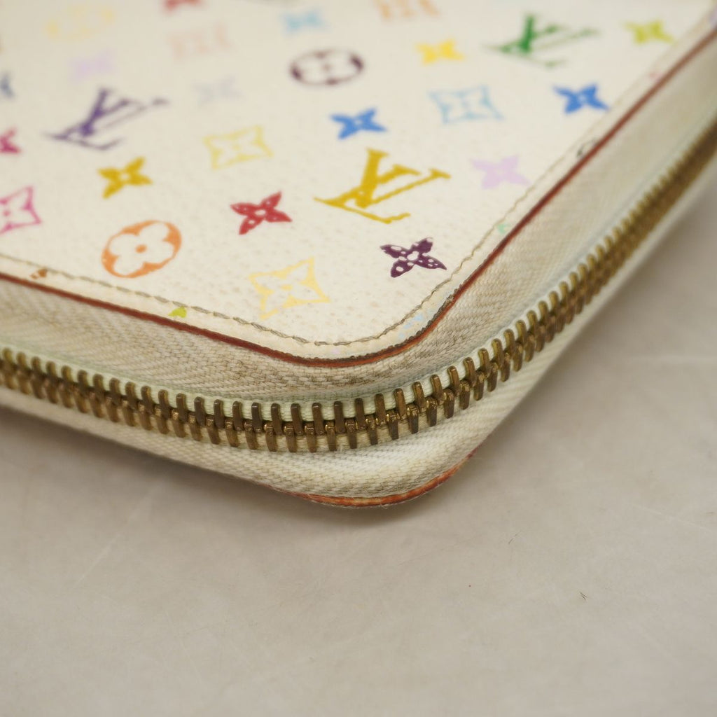 Louis Vuitton Wallet Monogram Multicolor Zippy Blanc Rich — view 7
