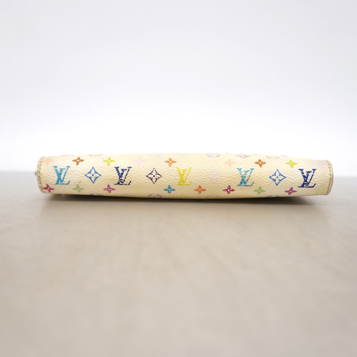 Louis Vuitton Wallet Monogram Multicolor Zippy Blanc Rich — view 2