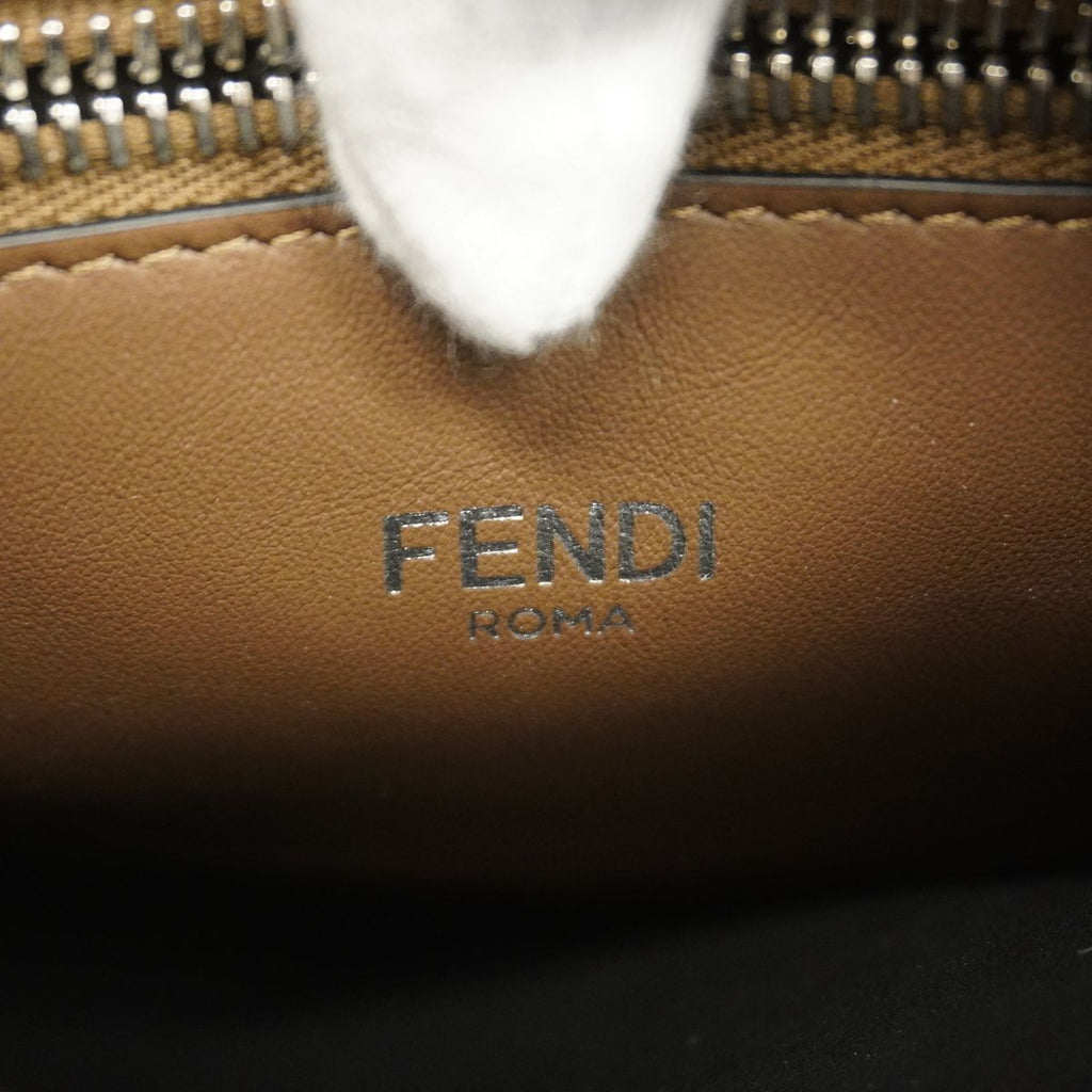 Fendi Handbag Peekaboo ISeeU Leather Black Silver 2-Way Bag — view 5