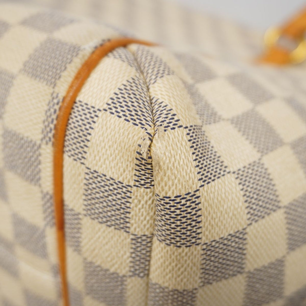 Louis Vuitton Tote Bag Damier Azur Totally MM White — view 8