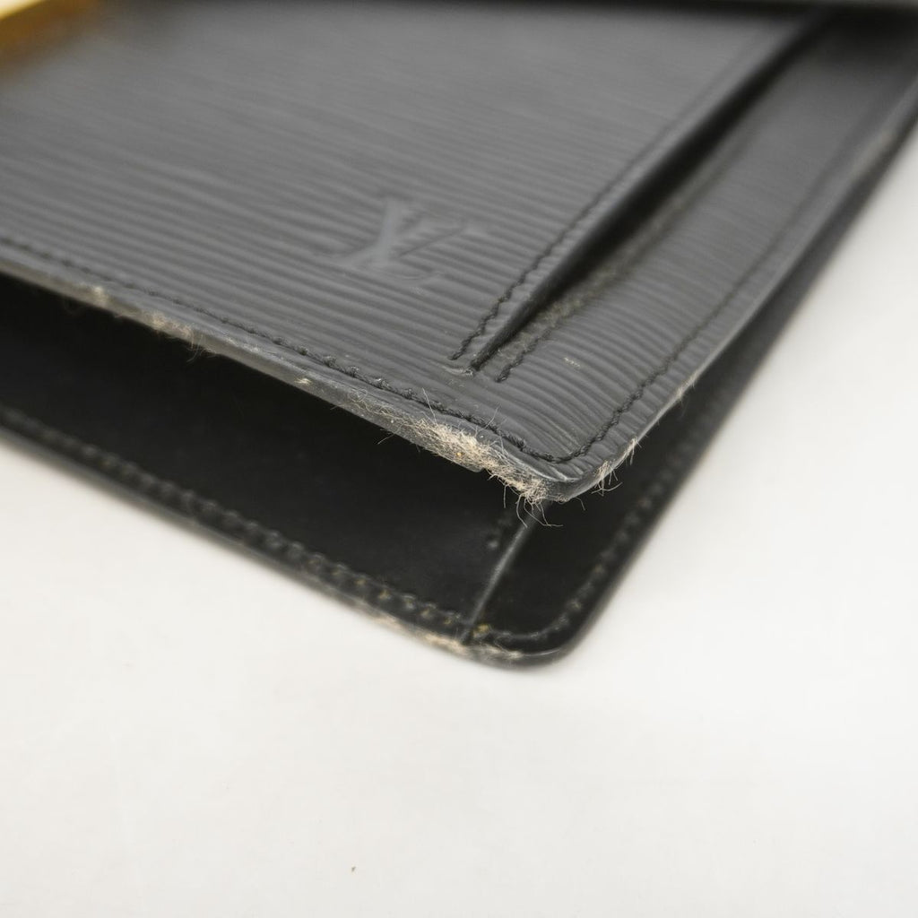 Louis Vuitton Clutch Epi Pochette Series Dragonne Noir — view 6