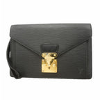 Louis Vuitton Clutch Epi Pochette Series Dragonne Noir
