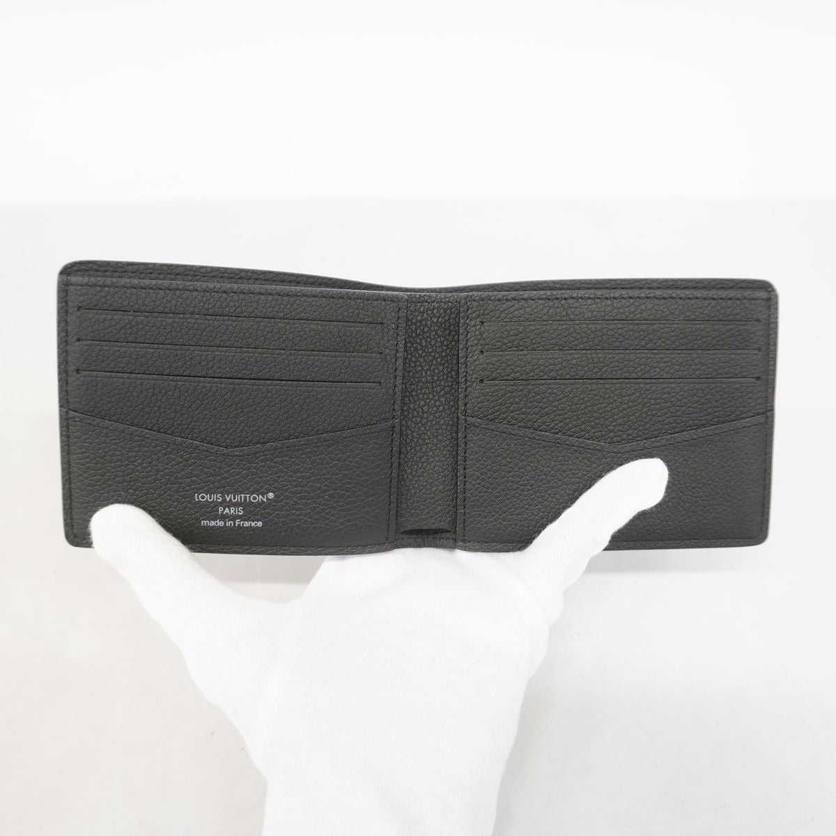 Louis Vuitton Billfold Damoflage Portefeuille Slender Black Wallet — view 3